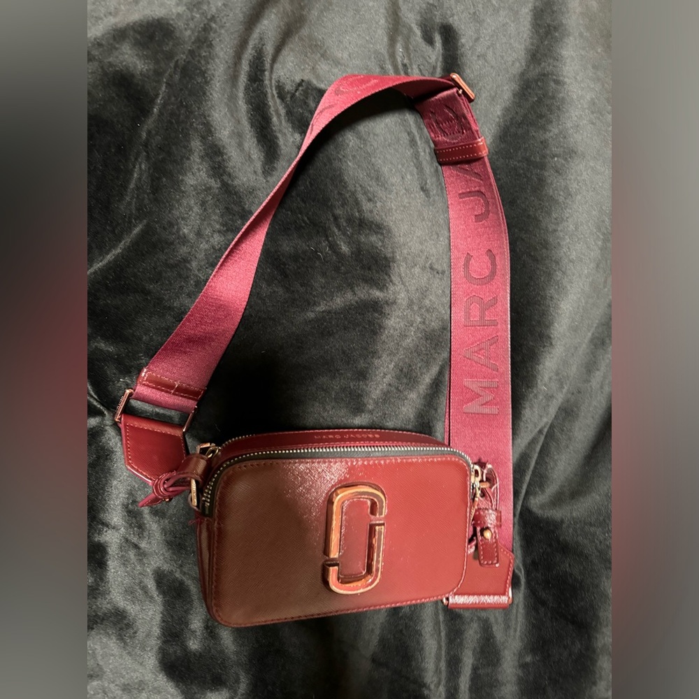 SOLD - Marc Jacobs Burgundy The Snapshot Bag